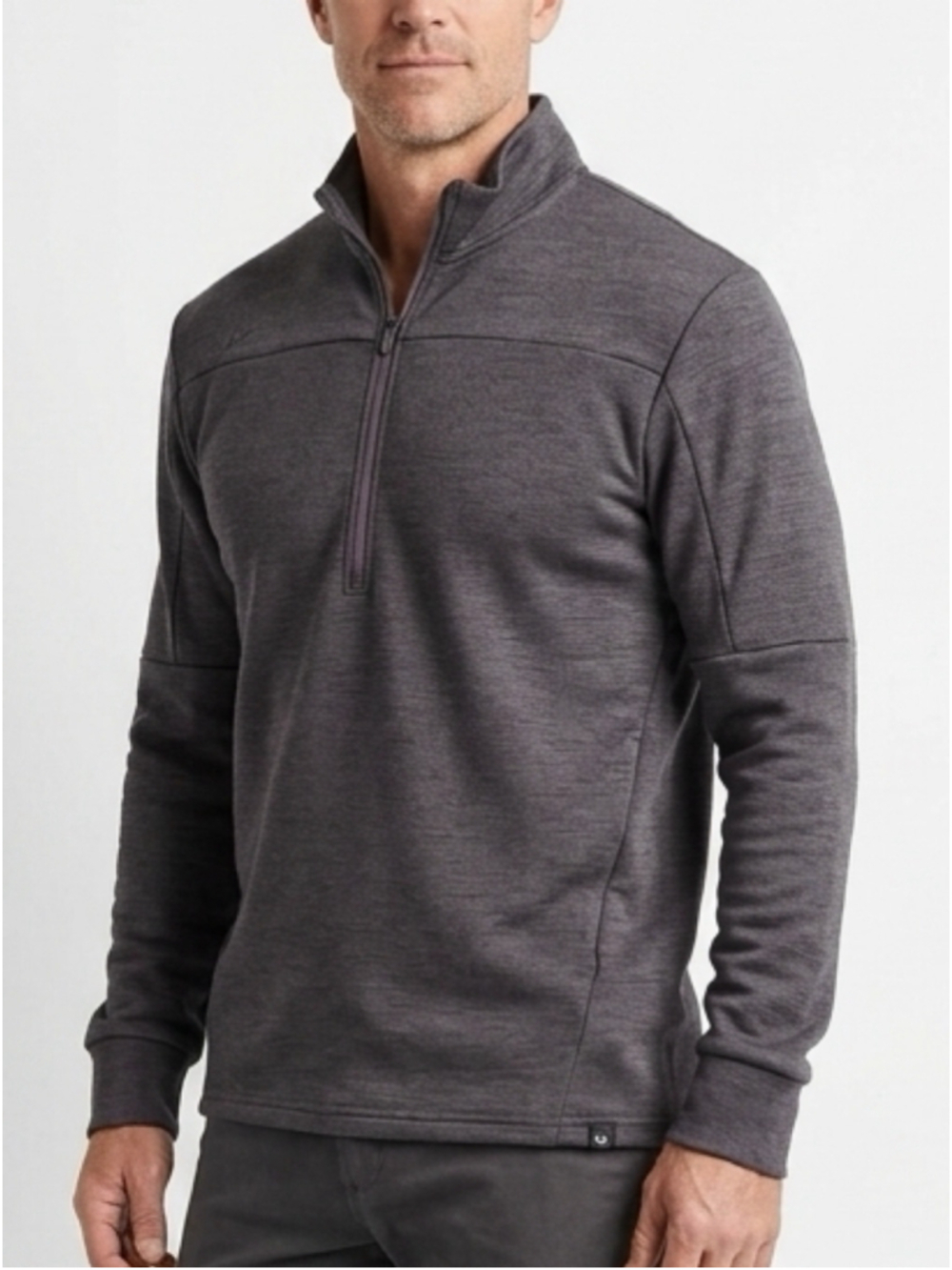 Men's Bauer Zip Up Sweater Size L Grey hockey, sports 2062